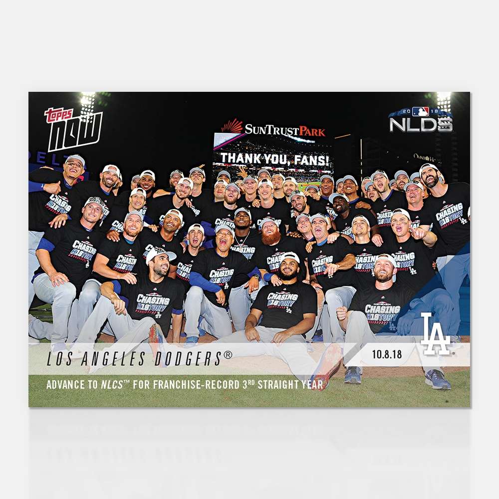 Los Angeles Dodgers - 10/08/2018 TOPPS NOW® Card 866 - Print Run: 503