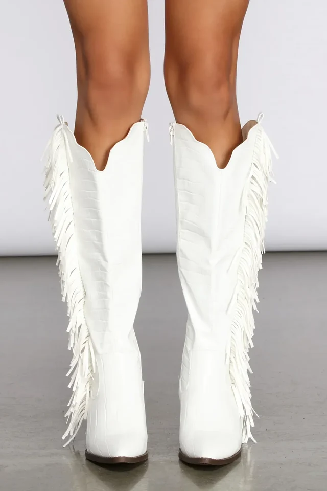 Scoot N' Boogey Fringe Cowboy Boots