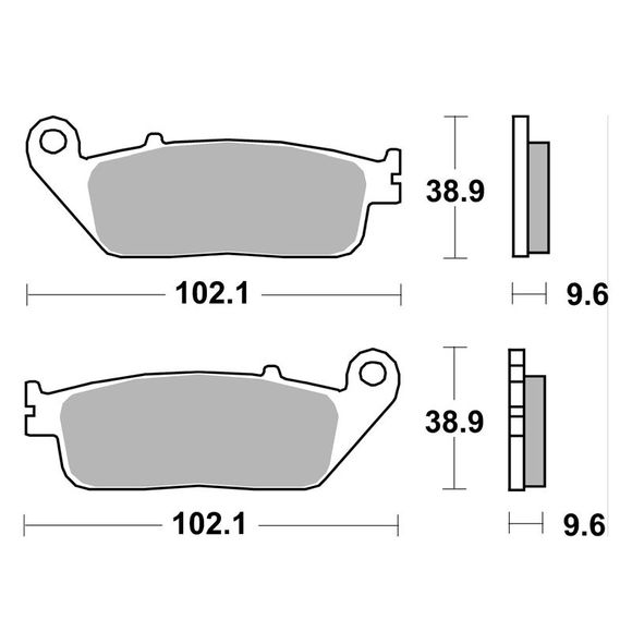 SBS 700HS Sinter Metal Brake Pads - FrontRef: 700HS / 700070