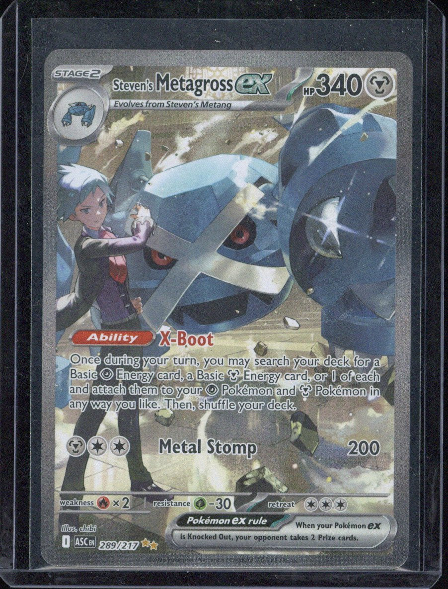 2026 Pokemon Ascended Heroes Steven's Metagross ex #289