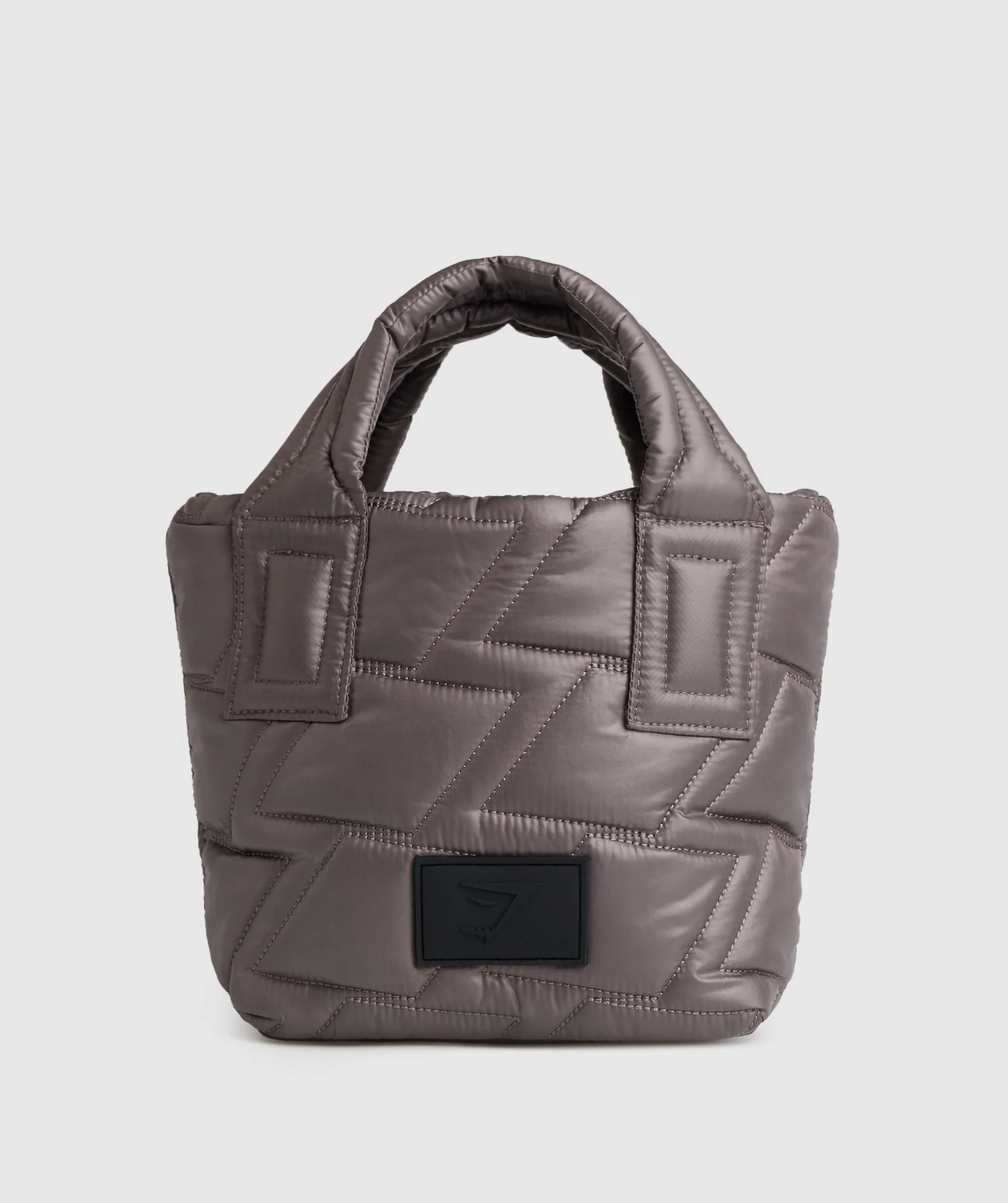Quilted Mini Tote Cool Brown