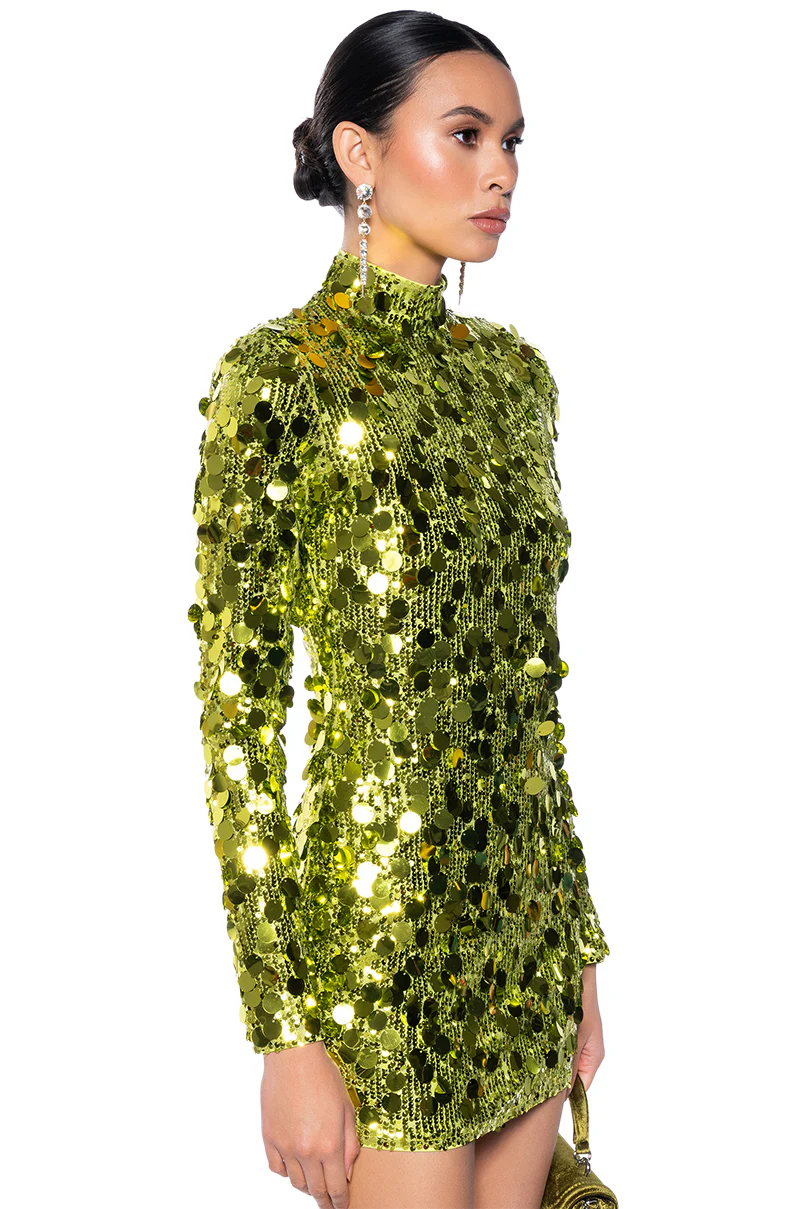 Always Full Glam Sequin Mini Dress