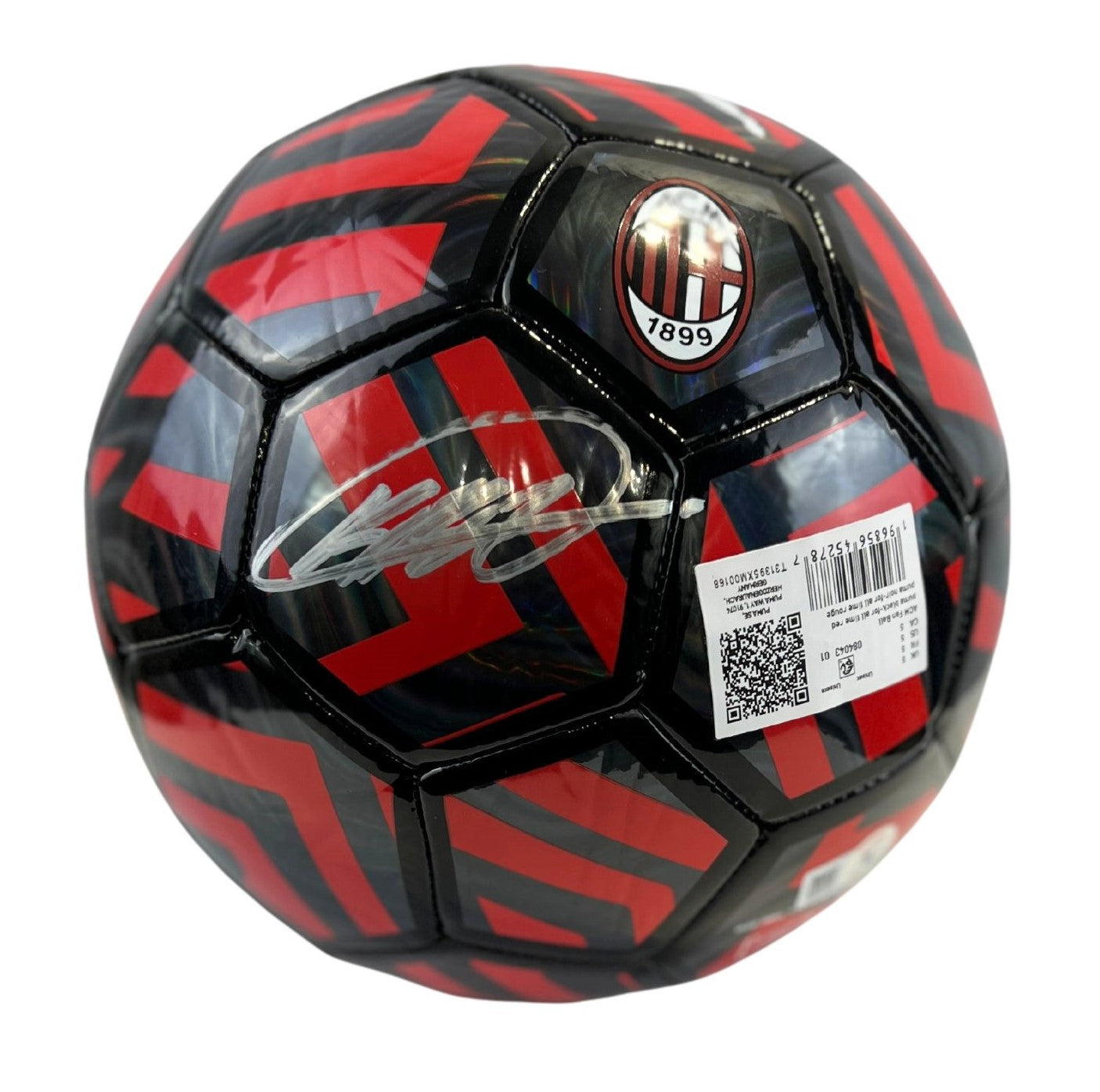 Kaka Autographed AC Milan Red & Black Soccer Ball