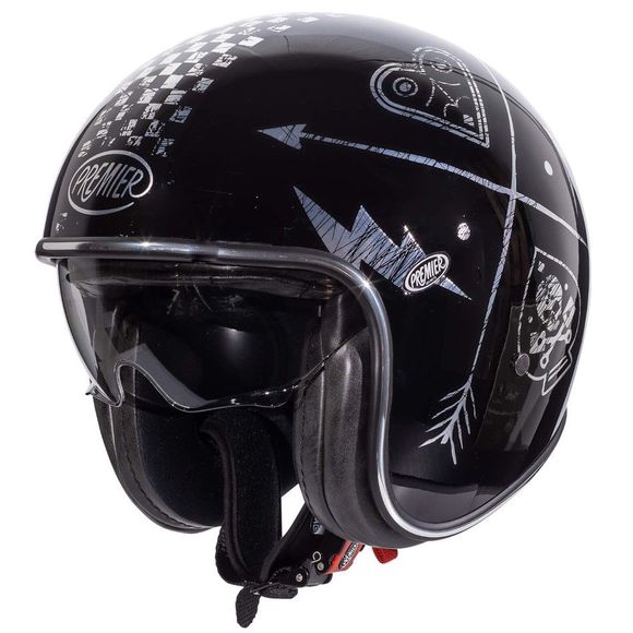 Premier VINTAGE Jet Helmet - NX - CHROMED - GrayRef: PE0175-C287
