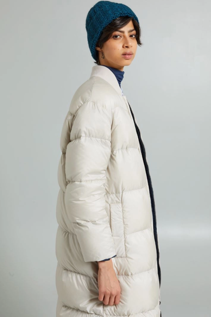 Turn-up beanie hat - PETROL BLUE