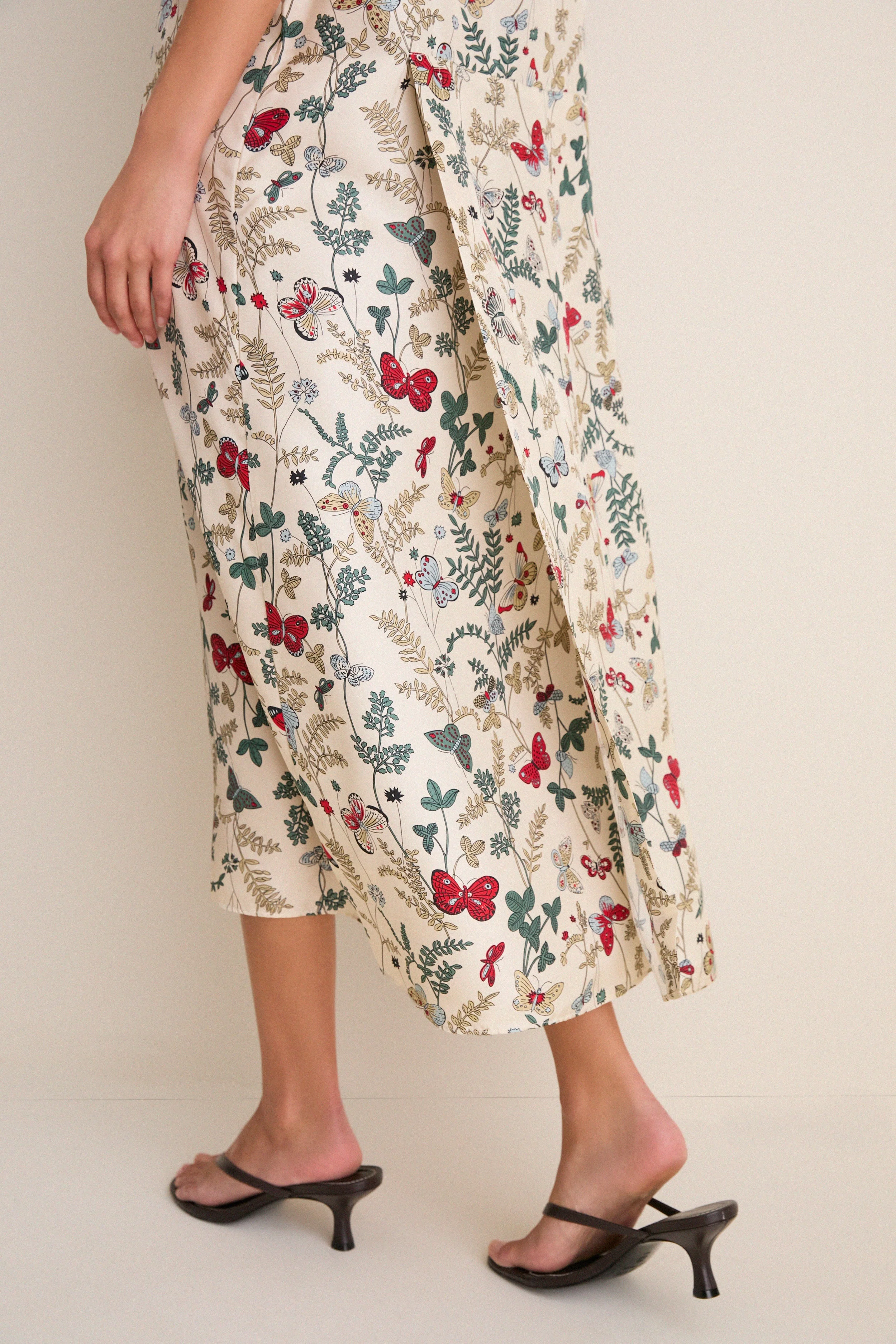 Floating Butterfly Sundrift Slip Dress