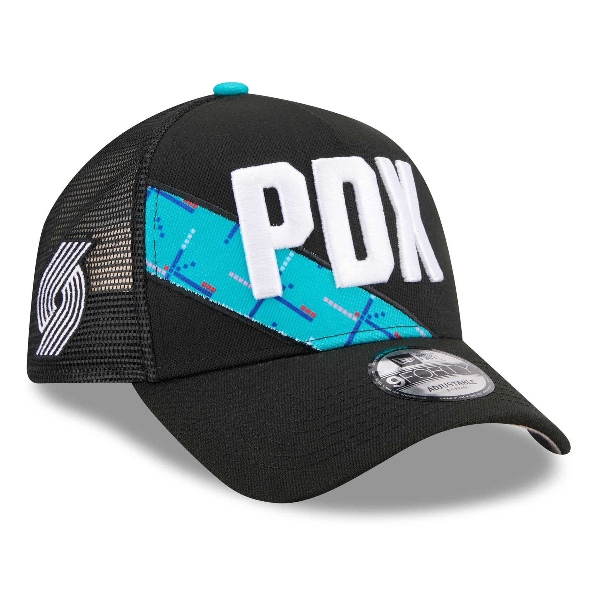 Portland Trail Blazers 2025-26 NBA City Edition 9FORTY A-Frame Trucker Cap