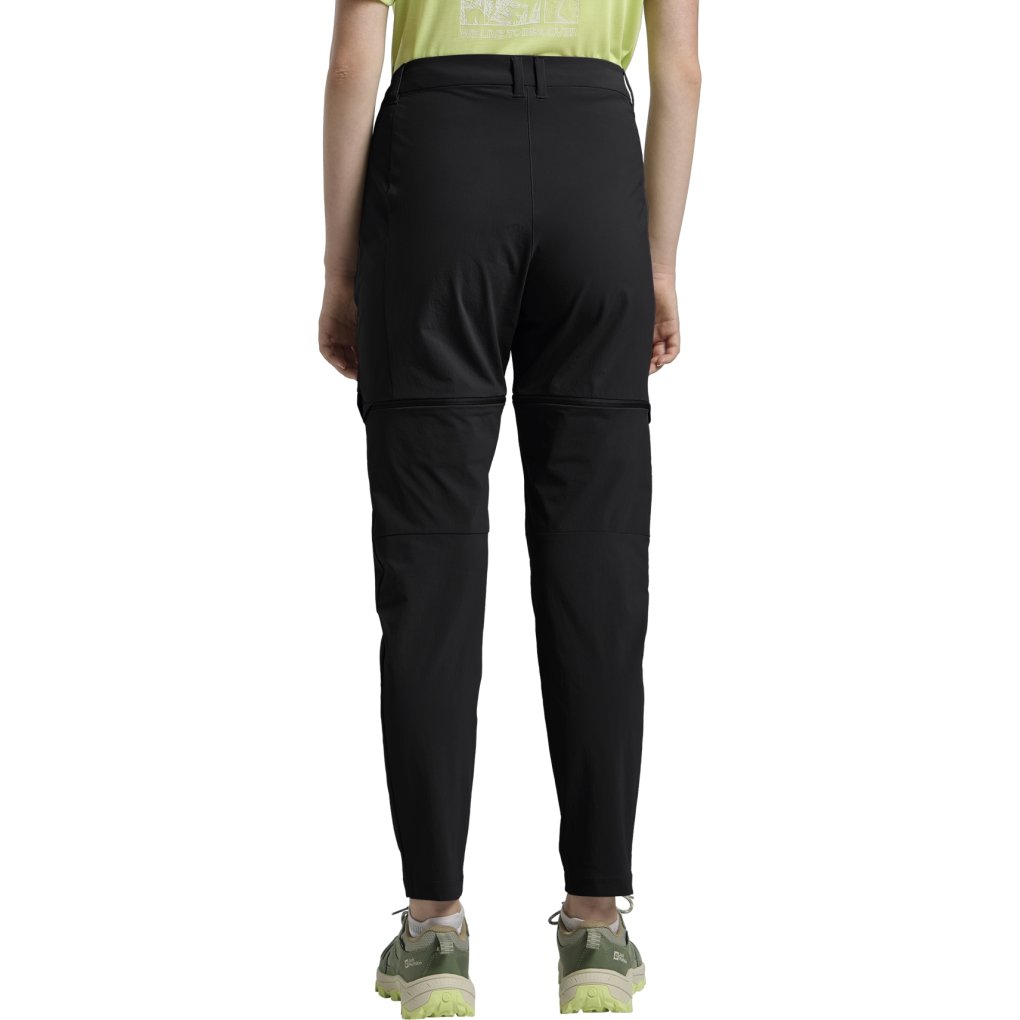 Jack Wolfskin Hikeout Zip Off Pants Women - regular - black