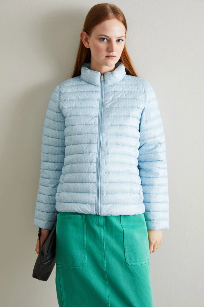 Reversible padded jacket - LIGHT BLUE
