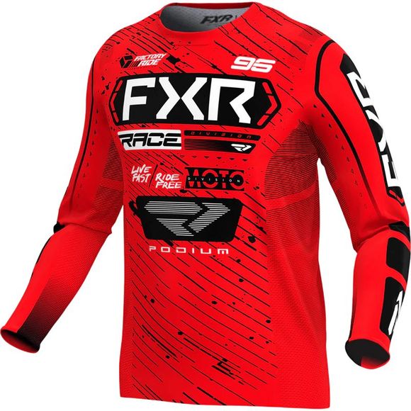 FXR PODIUM CHILDREN'S 2026 cross jersey - Red / BlackRef: FXR0878