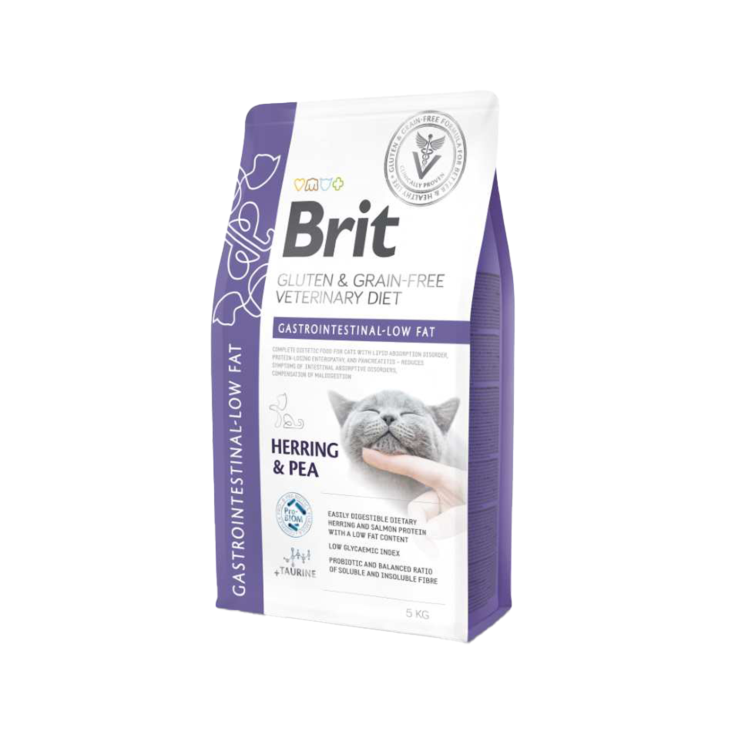 Brit VD Cat - Gluten & Grain free - Gastrointestinal Low Fat - 2 kg