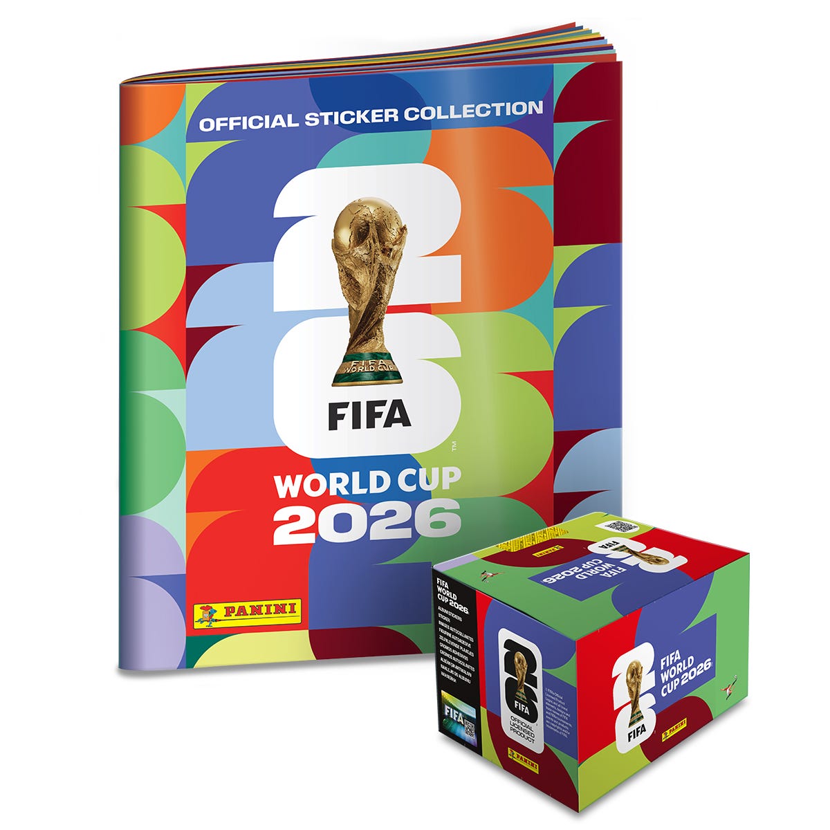 The Panini FIFA World Cup 2026™ official sticker collection is here! - 1  Box of 100 Packets and a soft cover album