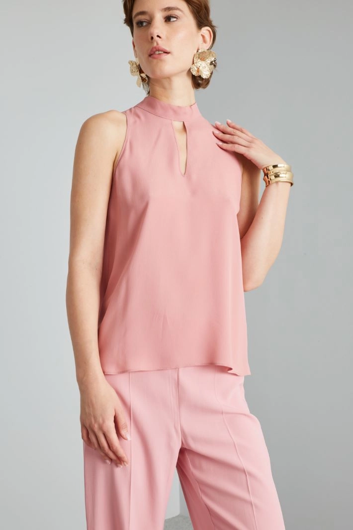 Top with teardrop opening - PINK