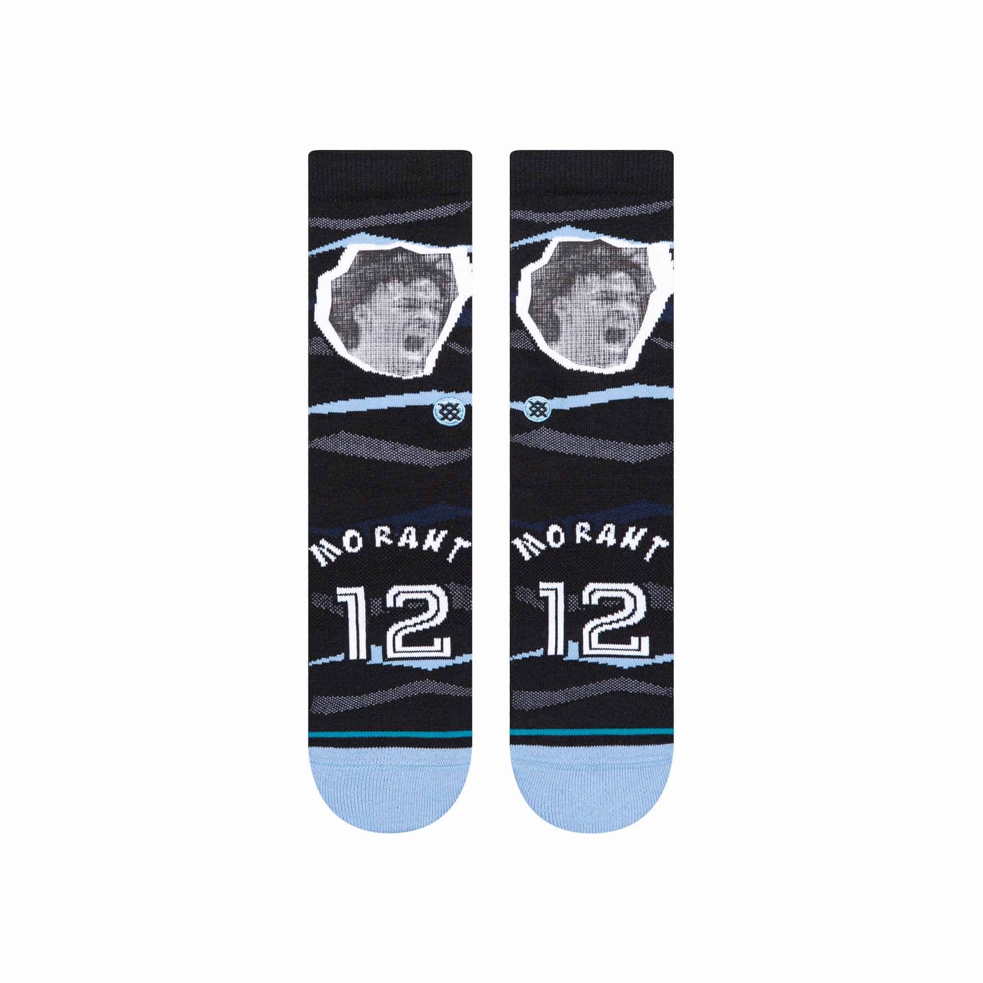 Ja Morant Memphis Grizzlies Faxed Stance Crew Socks