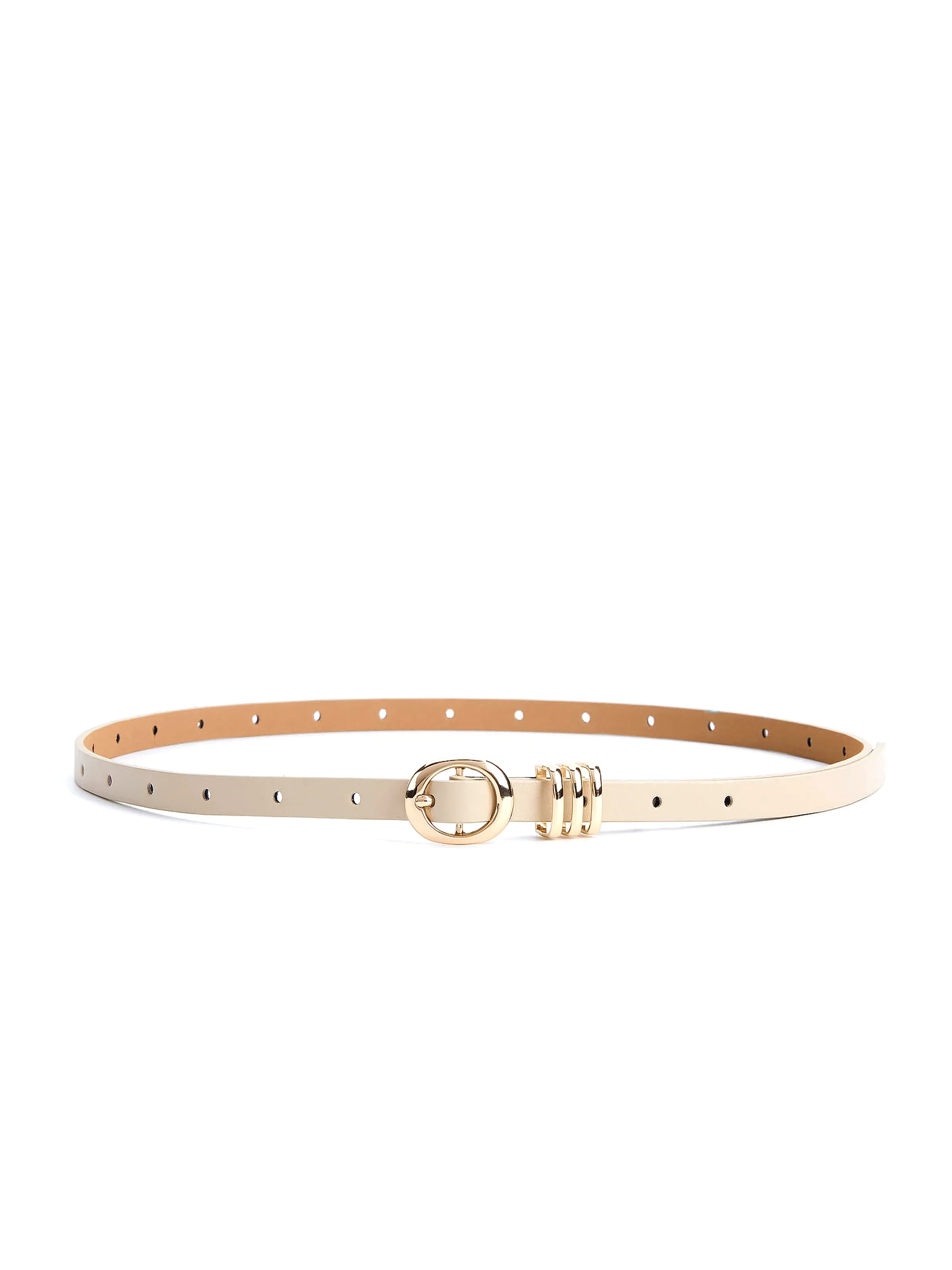 Classic Skinny Belt in Ivory