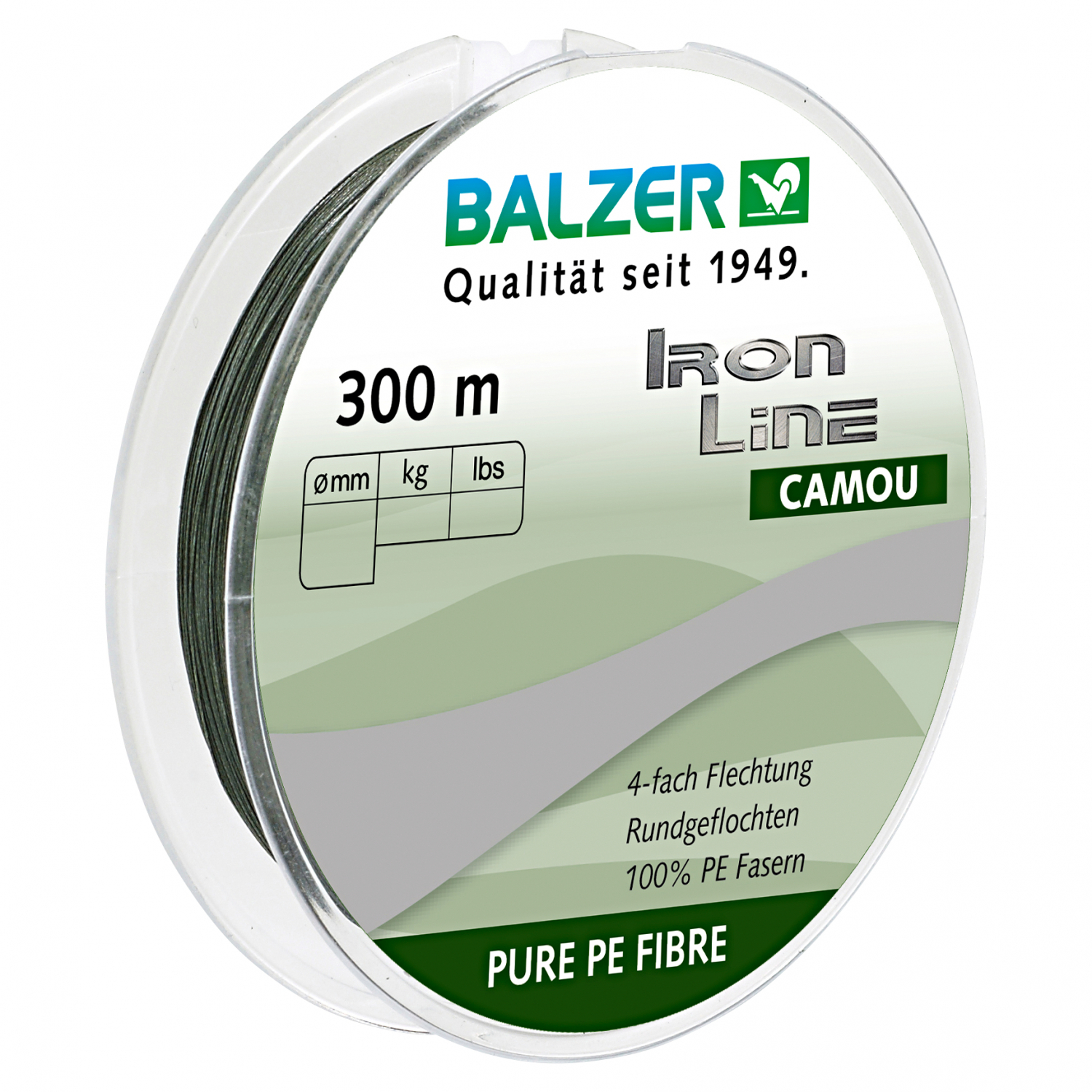 Balzer Fishing Line Iron Line Camou (camou, 300 m)