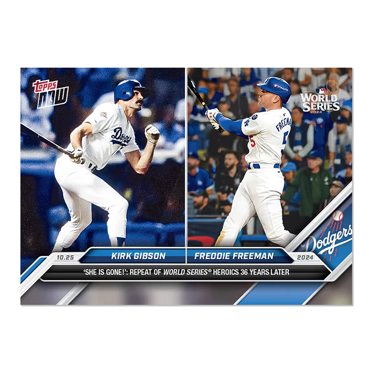 Kirk Gibson/Freddie Freeman - 2024 MLB Topps NOW® Card KGFF - LOOK FOR 1/1 DUAL AUTO