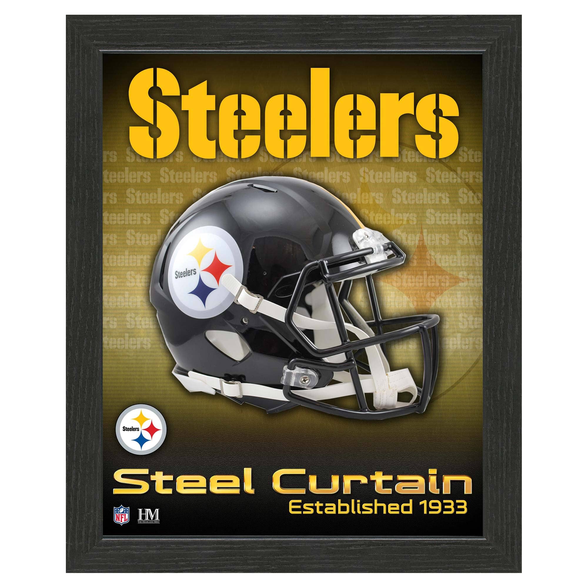Pittsburgh Steelers NFL Team Helmet Framed Photo