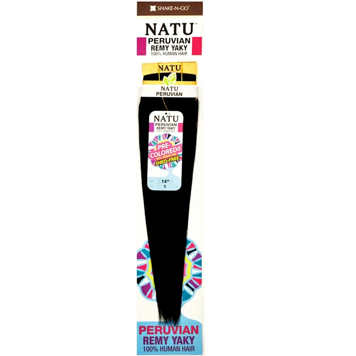 Shake-N-Go Natu Peruvian Remy 100% Human Hair Weave - YAKY  10-16