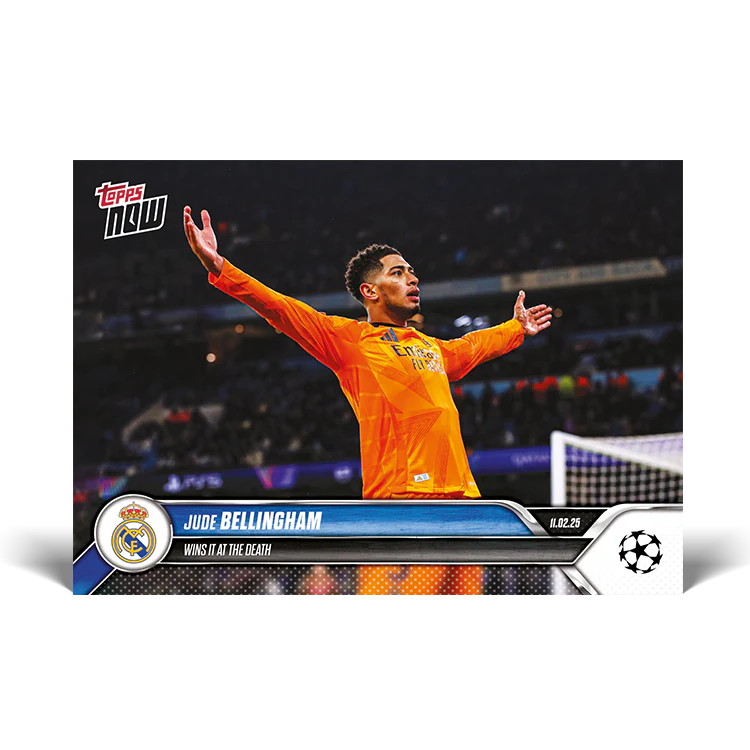 Jude Bellingham - Wins it at the death - 24/25 UCL Topps NOW® Card 95