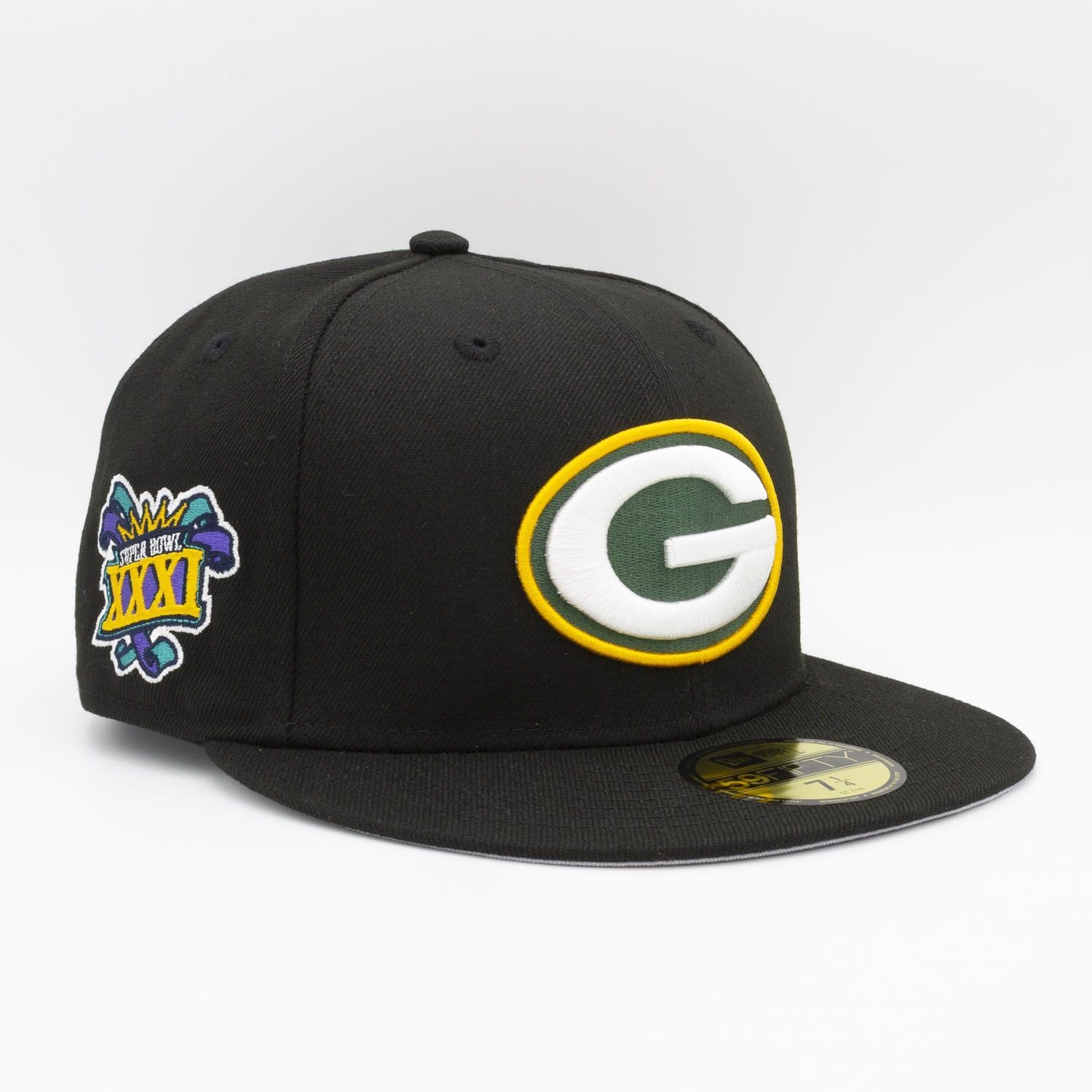 Green Bay Packers Super Bowl XXXI New Era 59FIFTY Fitted NFL Cap Black