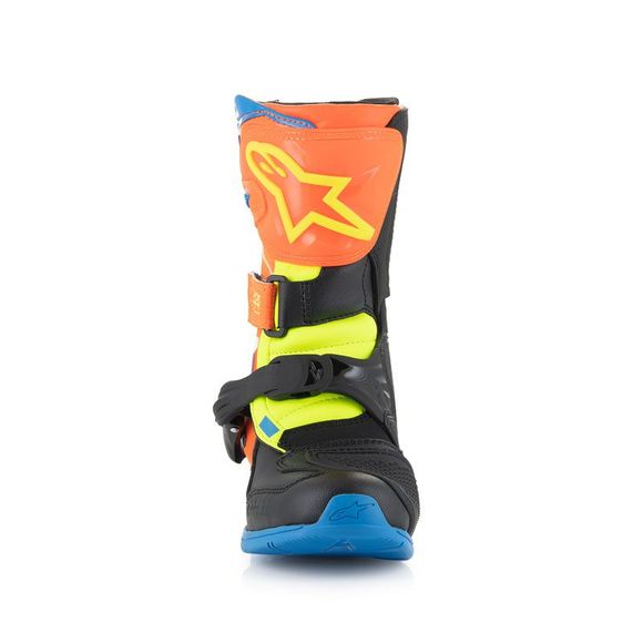 Bottes cross Alpinestars TECH 3S KIDS - BLACK WHITE - Orange / BleuRef : AP11048