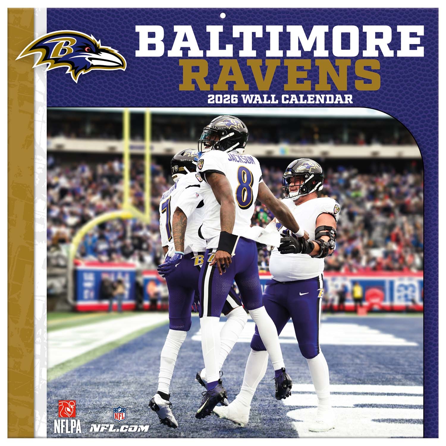 Baltimore Ravens 2026 Team NFL Wall Calendar