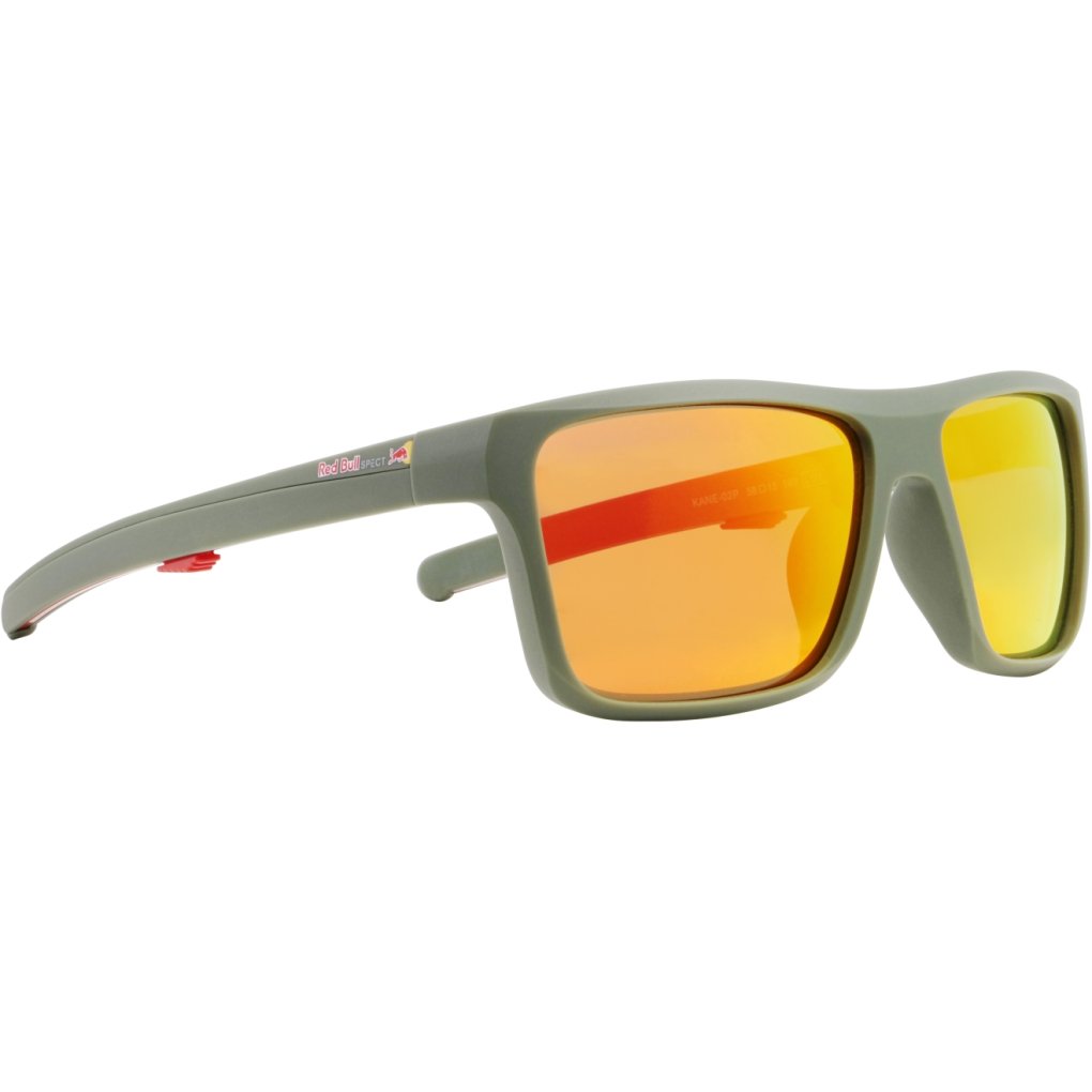 Red Bull SPECT Eyewear KANE Sunglasses - 02P green | brown with red mirror