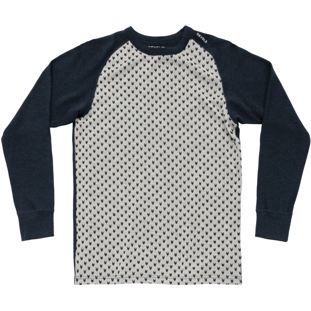 Devold Signature Merino 230 Longsleeve Shirt Men - 010B Raw White/Ink