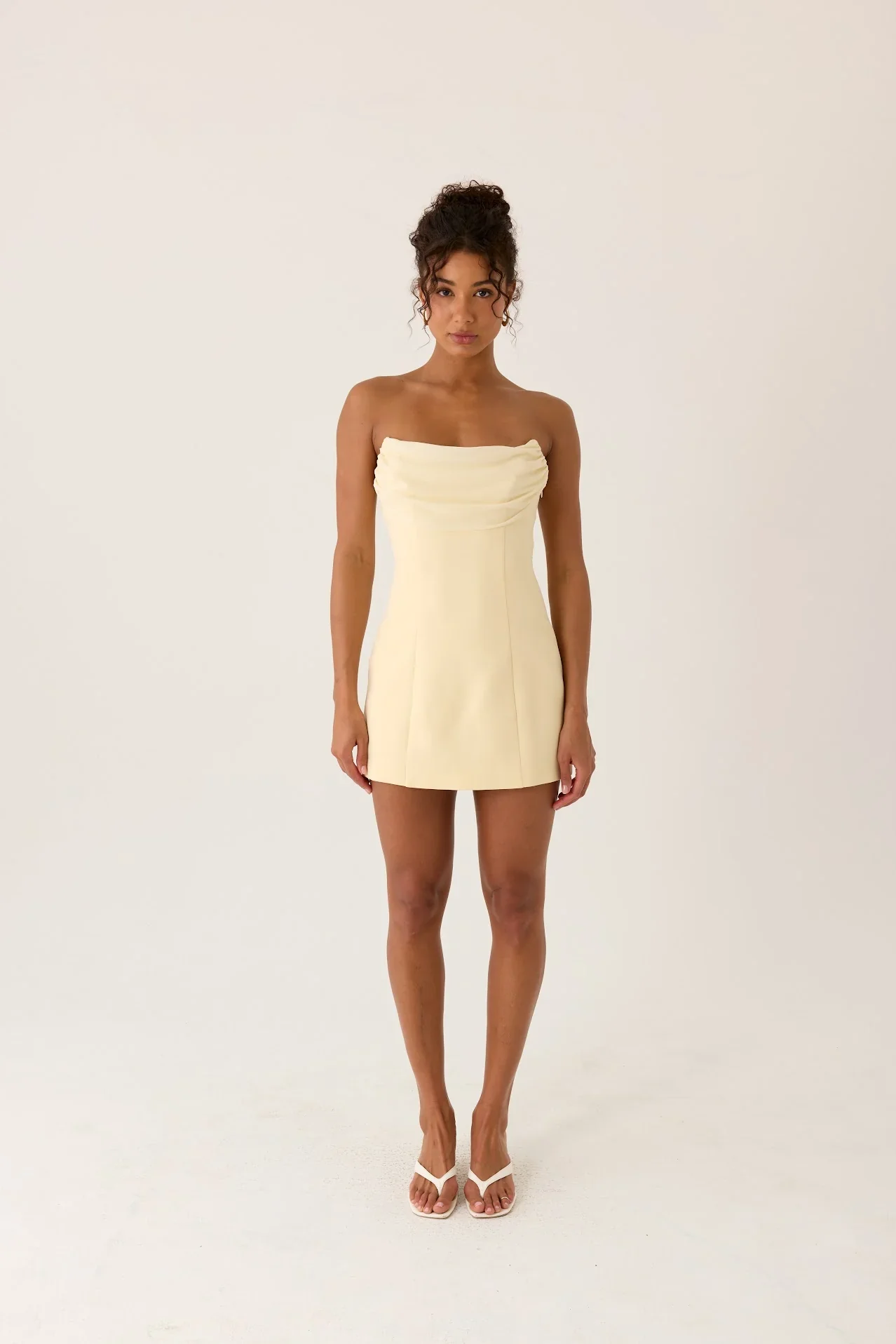 Luna Rosa Mini Dress - Baby Yellow