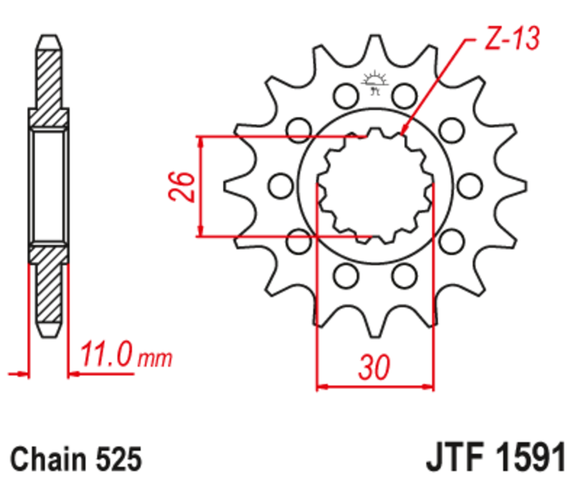 JT. Anti -noise steel 1591 - 525Ref: Jtc01147A / 1126793001
