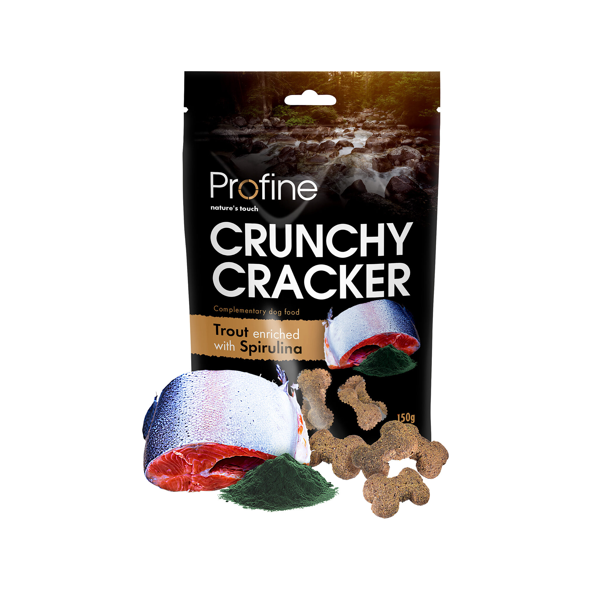 Profine Crunchy Crackers - Trout with Spirulina - 150g