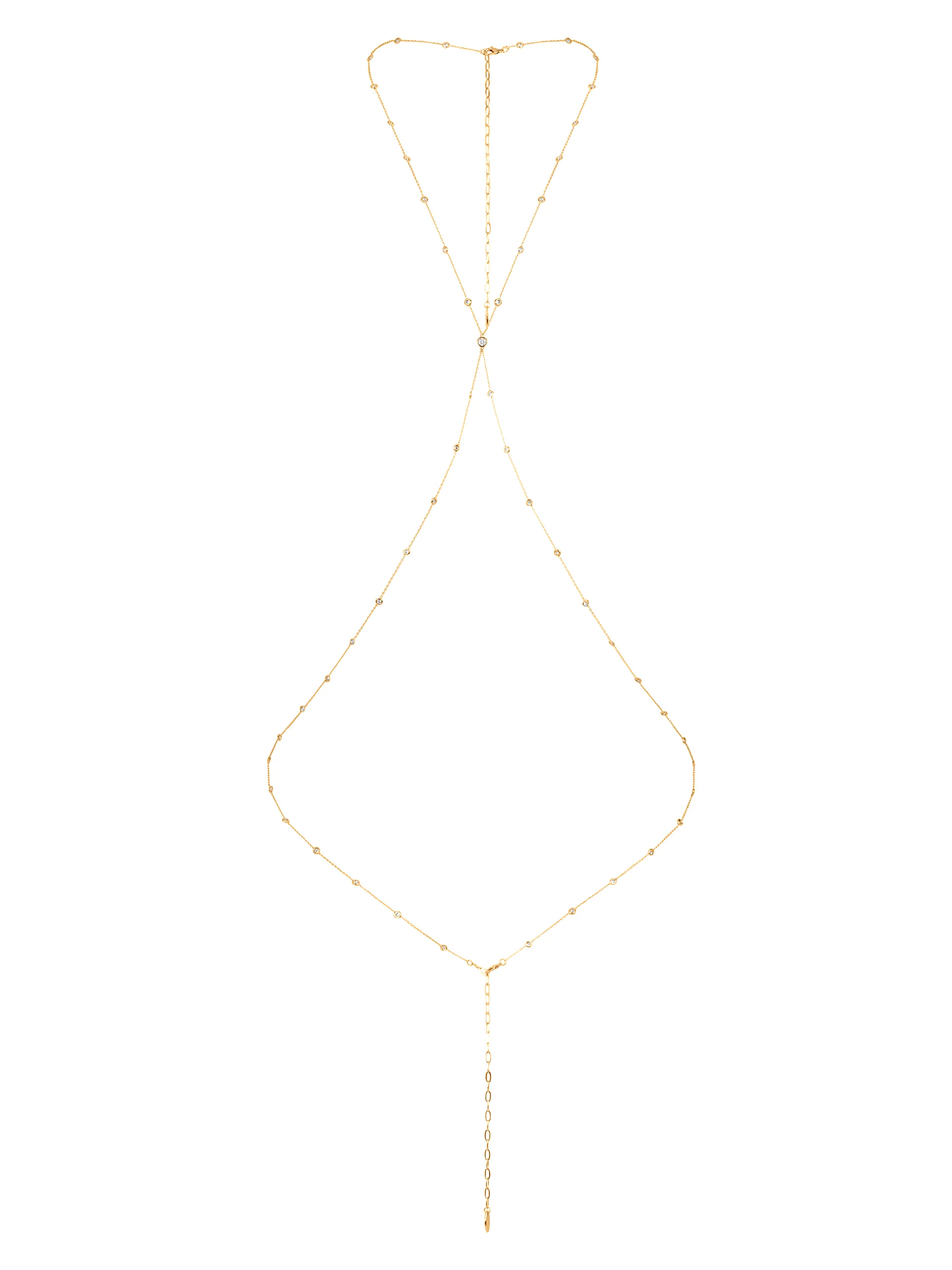 Simple Crystal X Body Chain