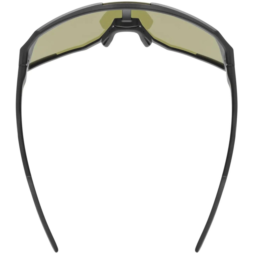Uvex sequenze CV Cycling Glasses - black matt/mirror buzzy blue colorvision