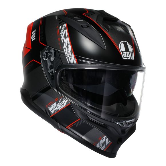 Casque intégral AGV K7 - KYBER - Noir / RougeRef : AG1093