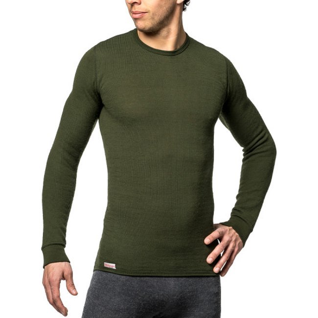 Woolpower Crewneck 200 Undershirt Unisex - pine green
