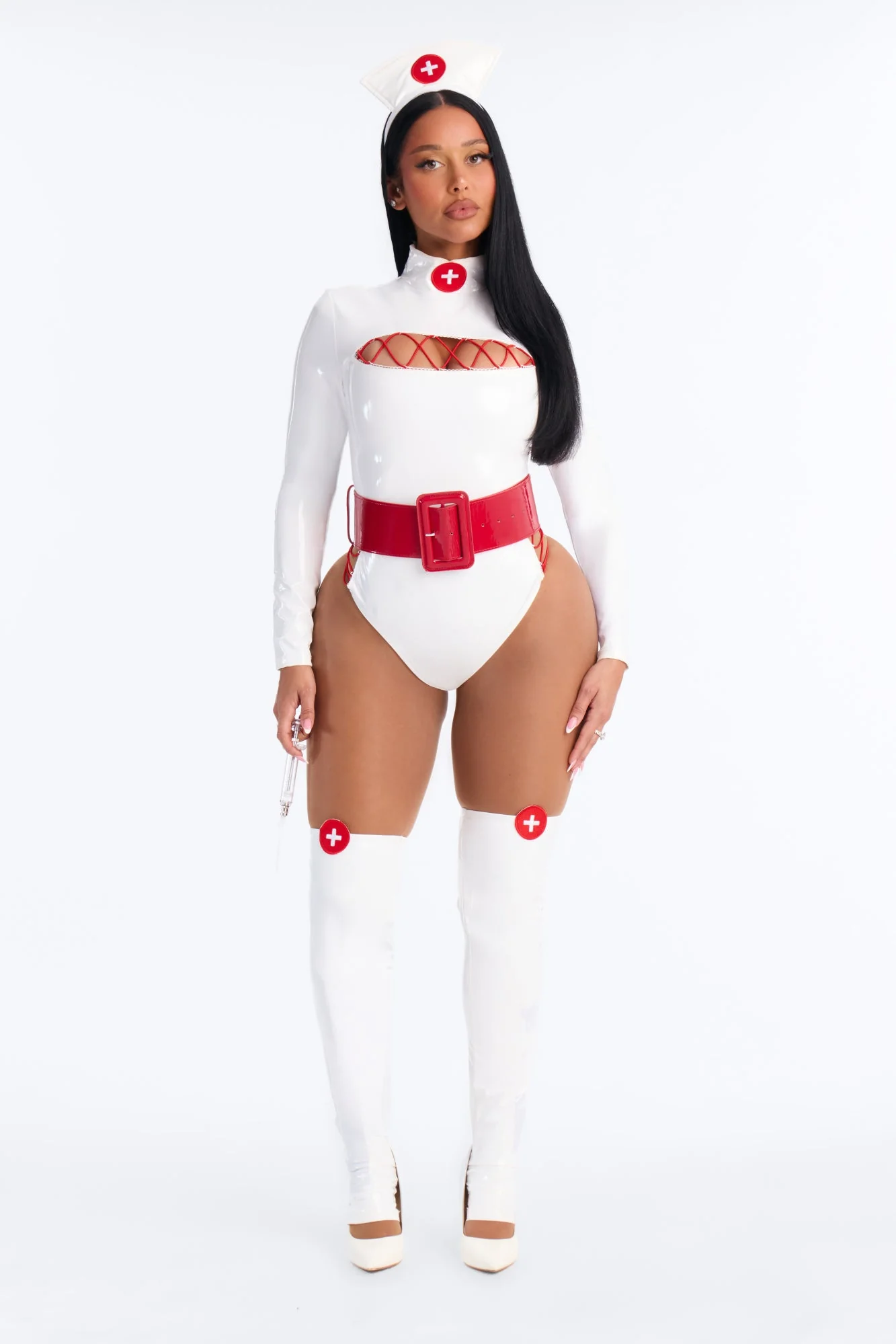 Check My Vitals 5 Piece Costume Set - White/combo