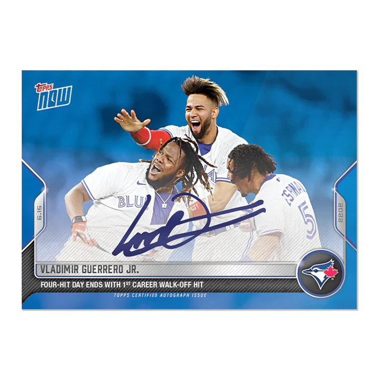 On-Card Auto # to 49 - Vladimir Guerrero Jr. - 2022 MLB TOPPS NOW® Card 354B
