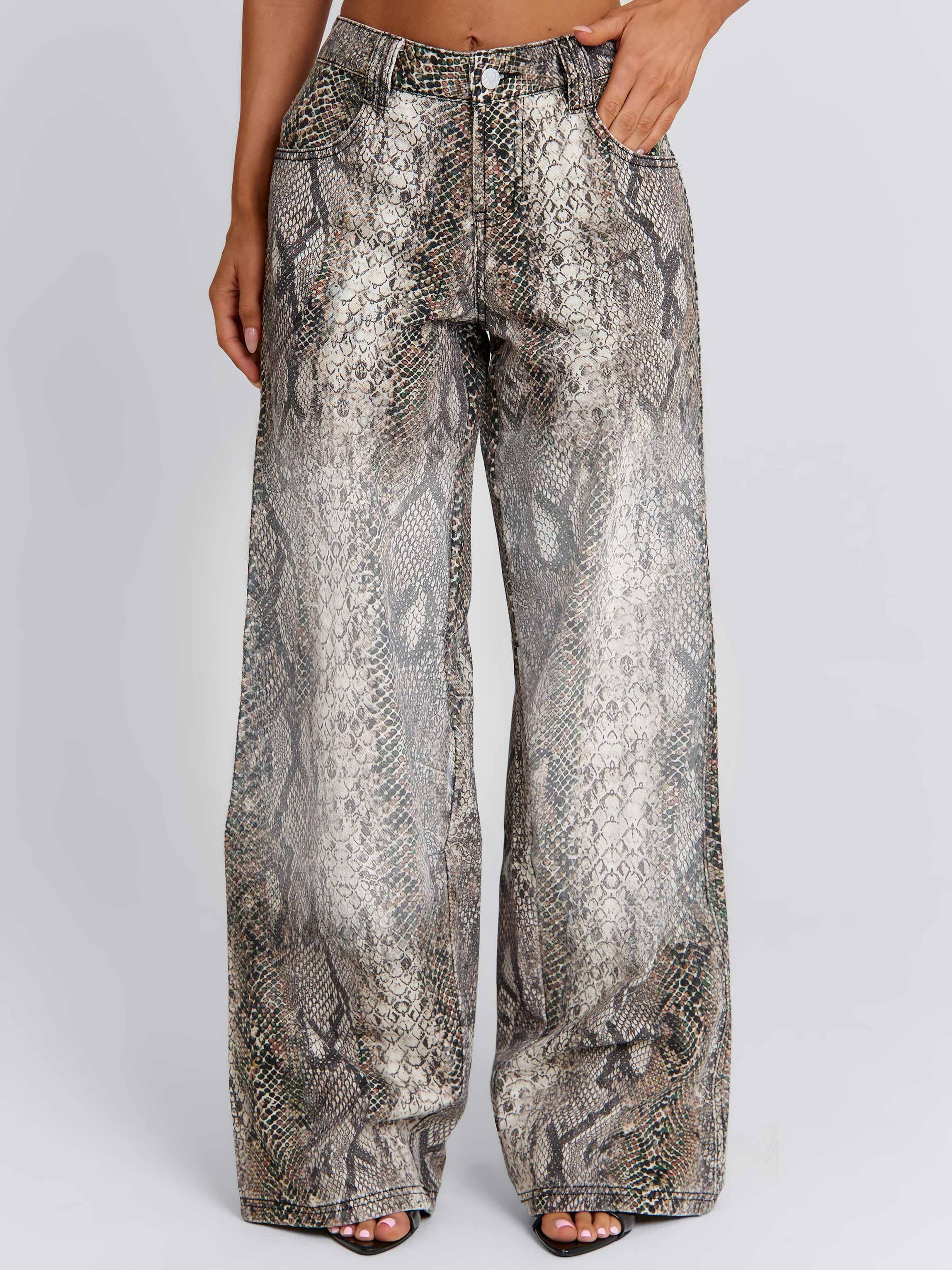 Zeriah Pants Snake Print