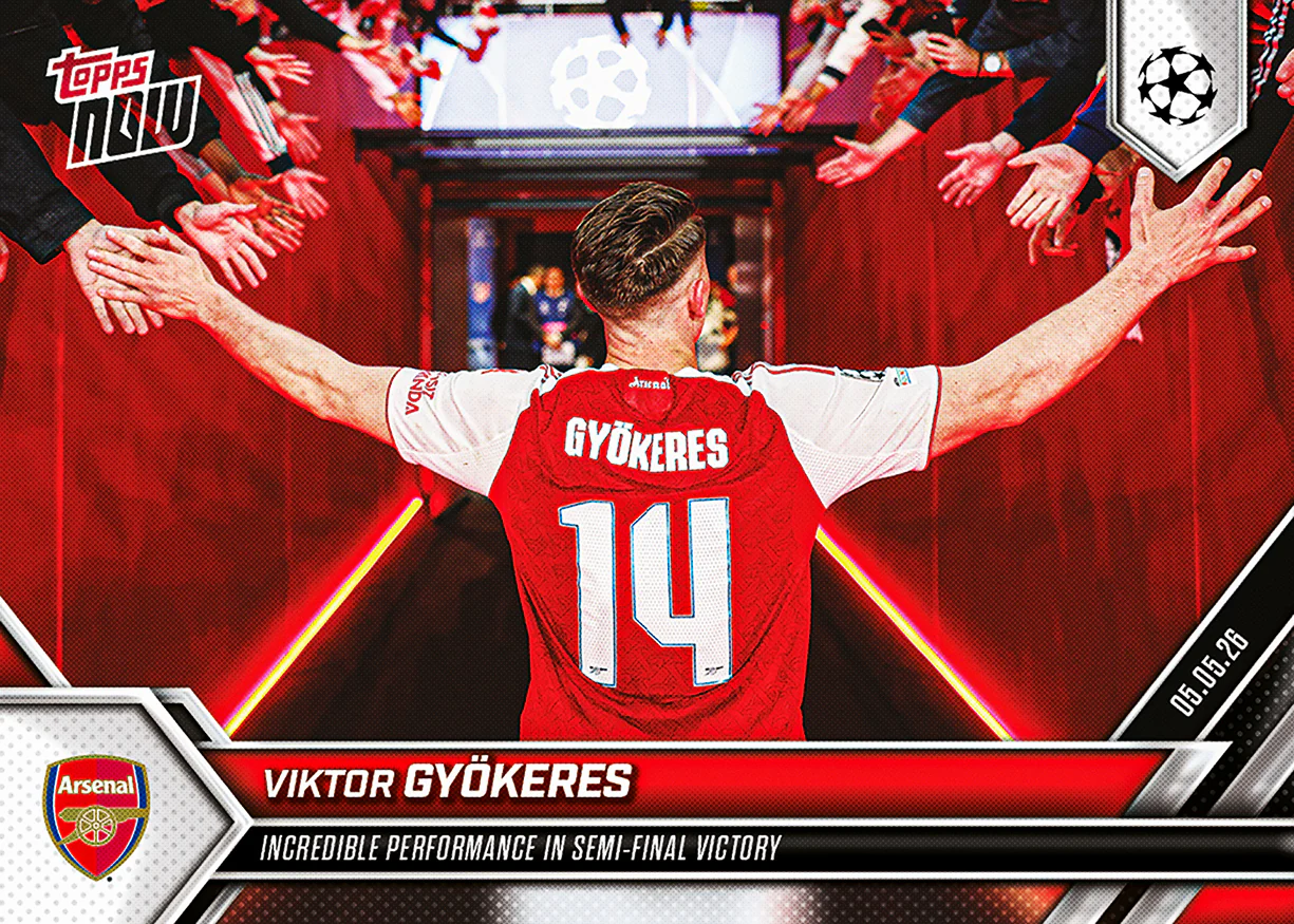 Viktor Gyökeres - 2025-26 UCL Topps NOW® - Card 133 - PR: 2271