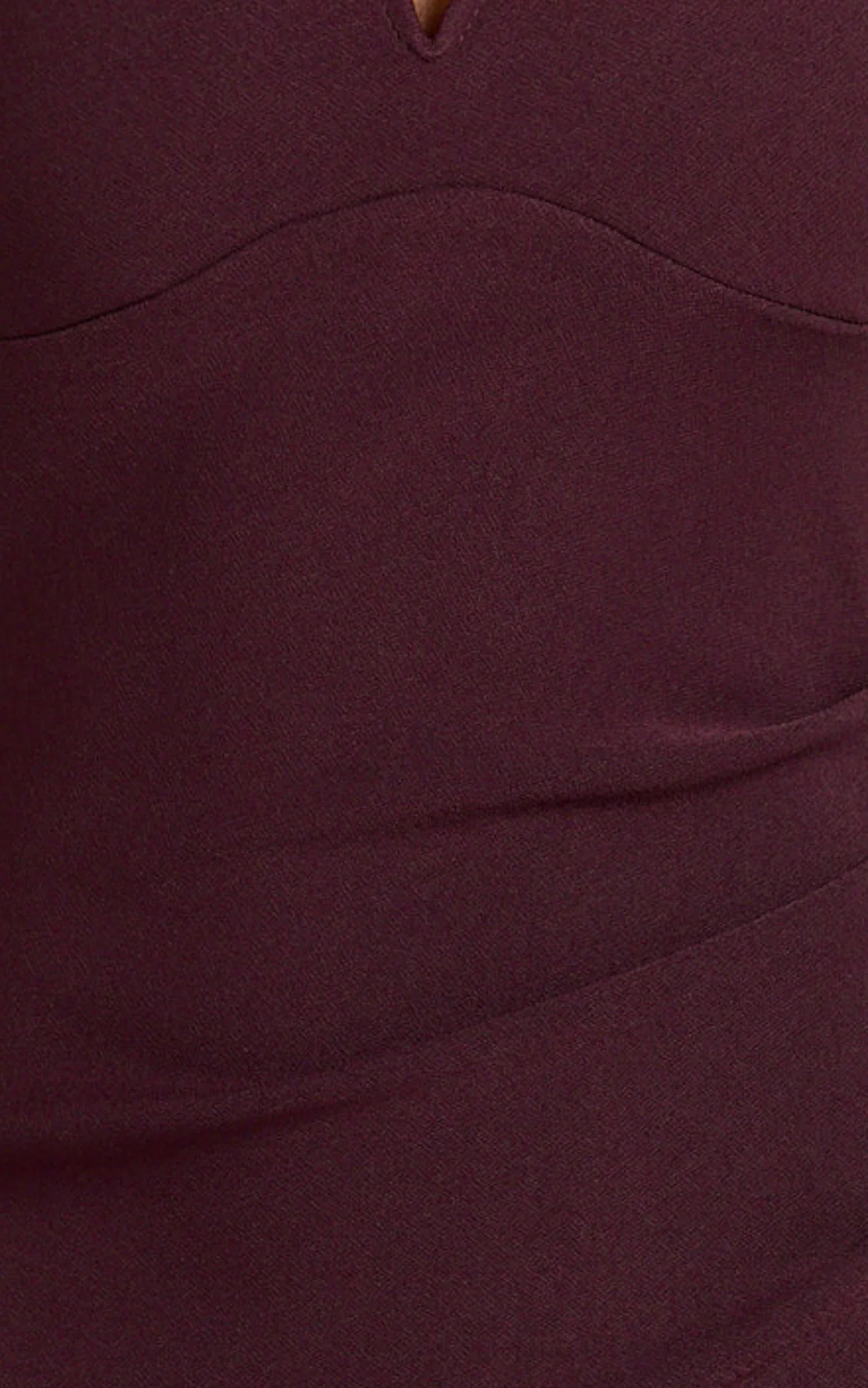 Thelma Maxi Dress - Square Neck Bodycon Dress in Wine