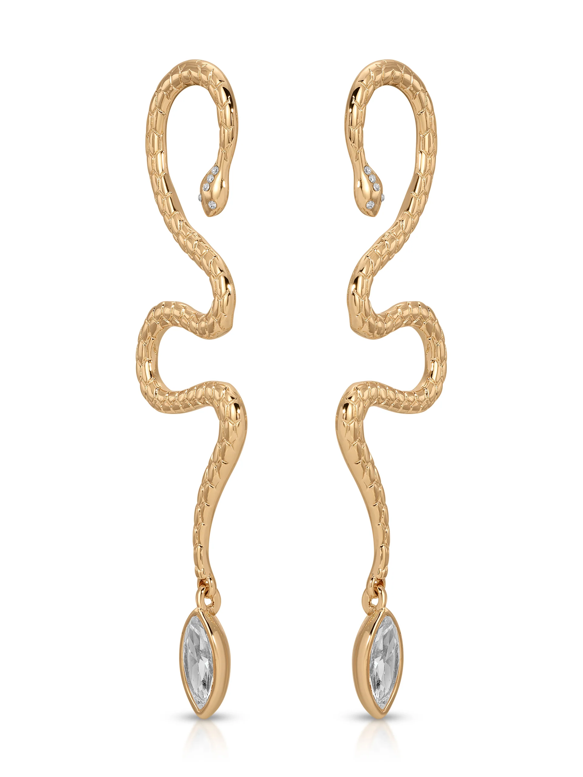 Serpentina Statement Snake Earring