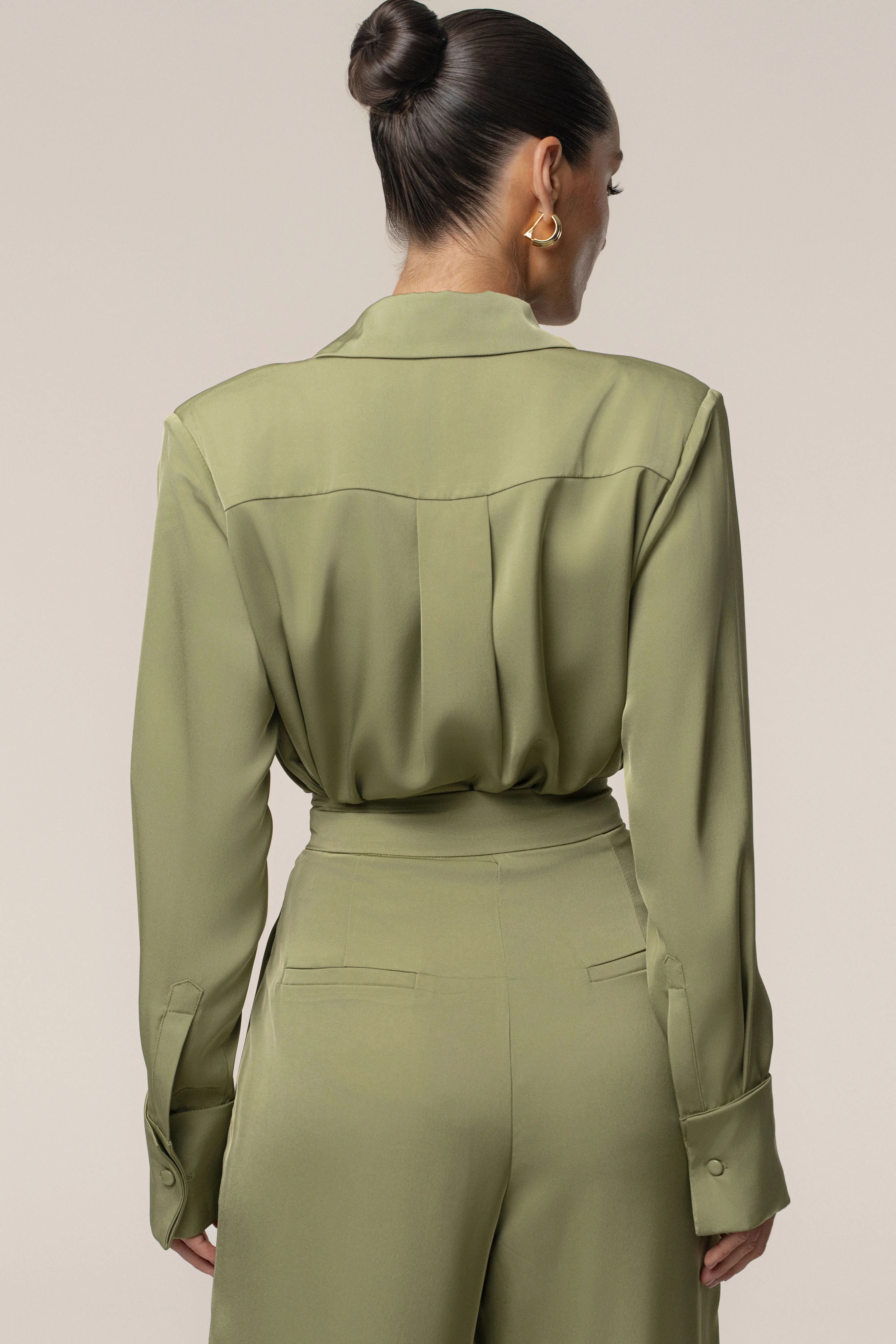 Olive Misty Button Up