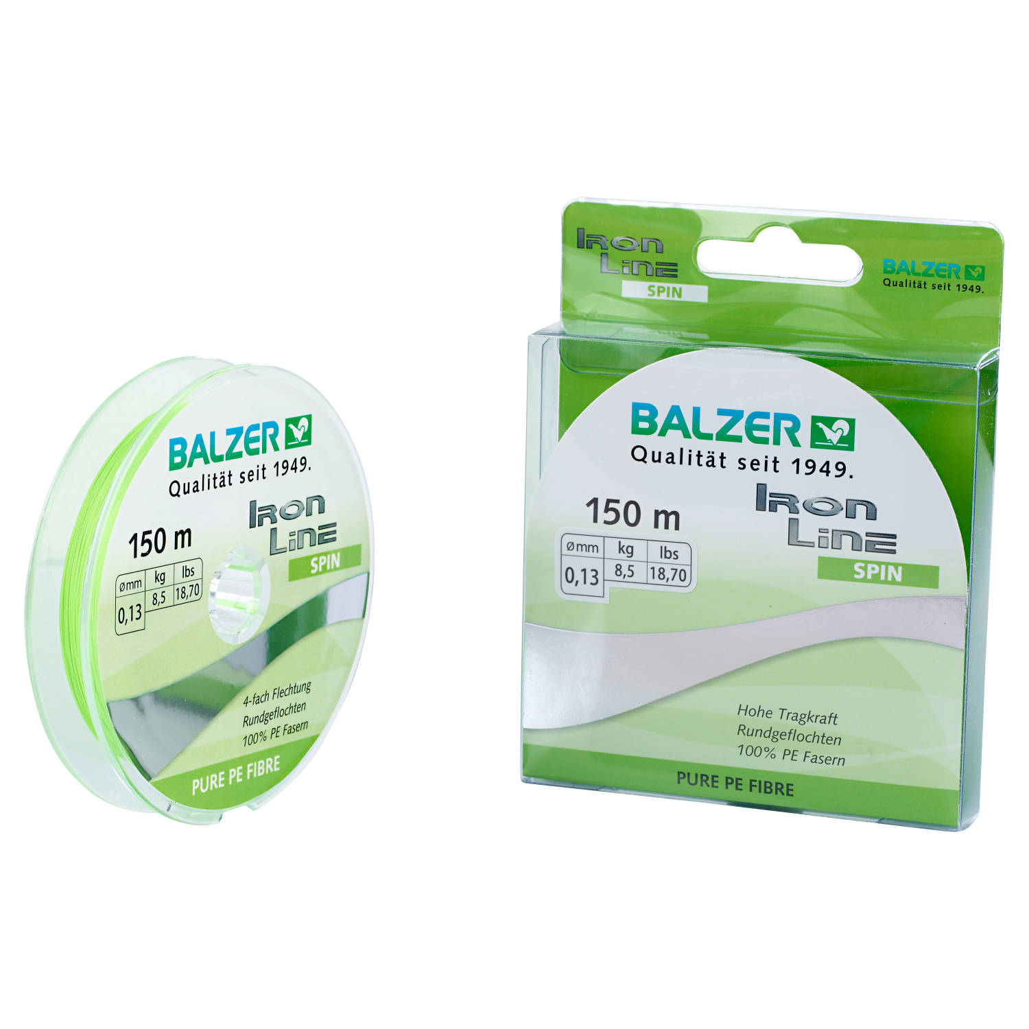 Balzer Fishing Line Iron Line Spin (light green, 150 m)