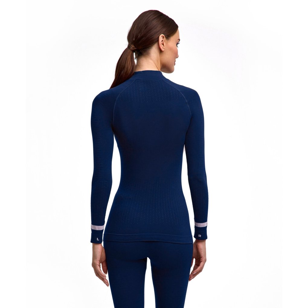 Falke Warm Trend Turtleneck Longsleeved Shirt Women - space blue 6116