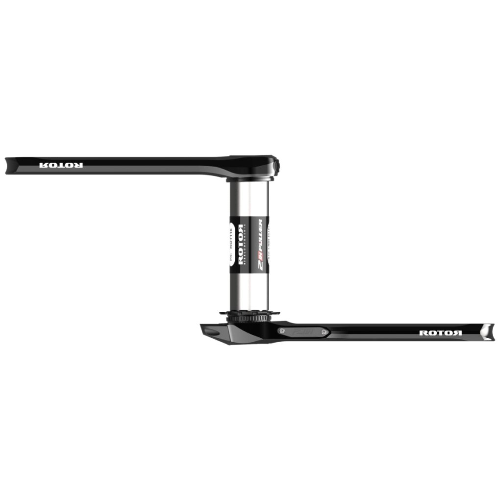 Rotor 2INpower SL DM Road Powermeter Crank - glossy black