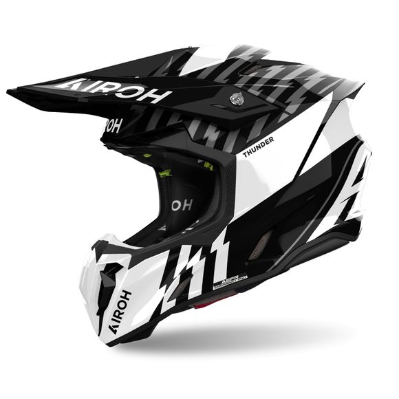 Airoh TWIST 3 cross helmet - THUNDER 2024 - Black / WhiteRef: AR1368