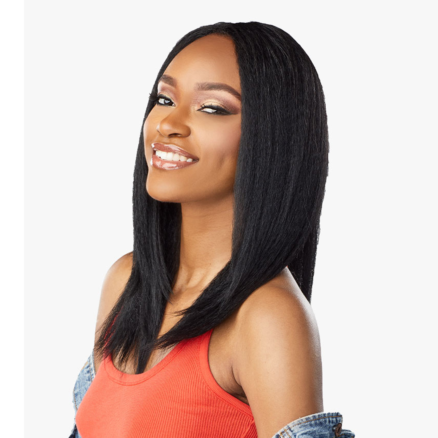 Sensationnel Textured Clip-Ins Weave Curls Kinks N Co Alpha Woman 12