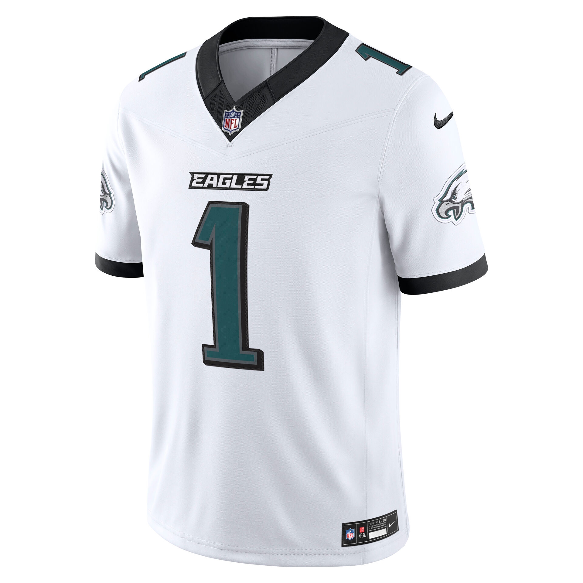 Jalen Hurts #1 Philadelphia Eagles 2026 Stitched Limited NFL Jersey White