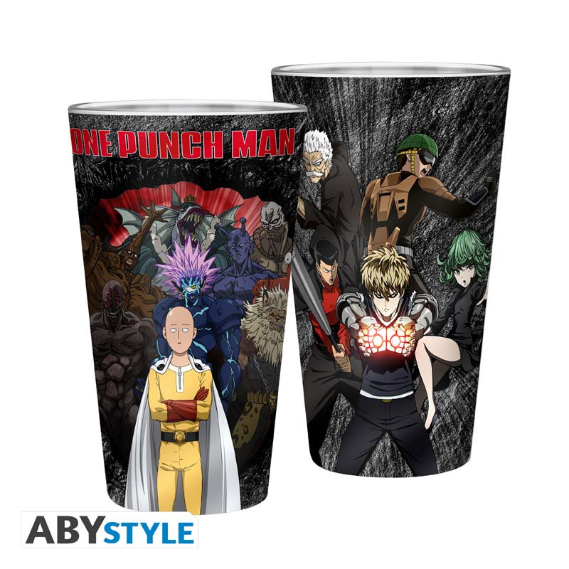ONE PUNCH MAN Large Glass 400ml One against all